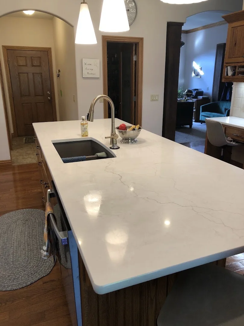 Countertop detail in a completed room